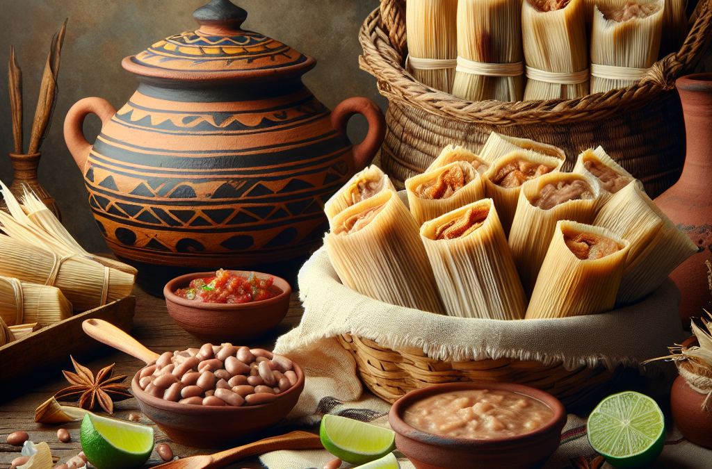 Tamales de Frijol con Chicharrón