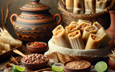 Tamales de Frijol con Chicharrón