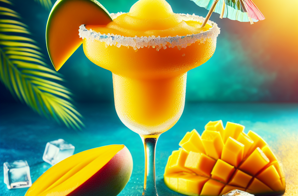 Margarita de mango congelado