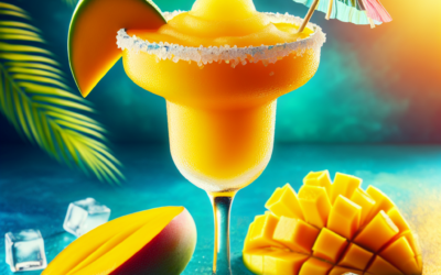 Margarita de mango congelado