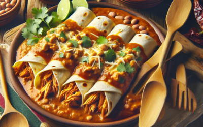 Enchiladas de Cacahuate y Chile Poblano