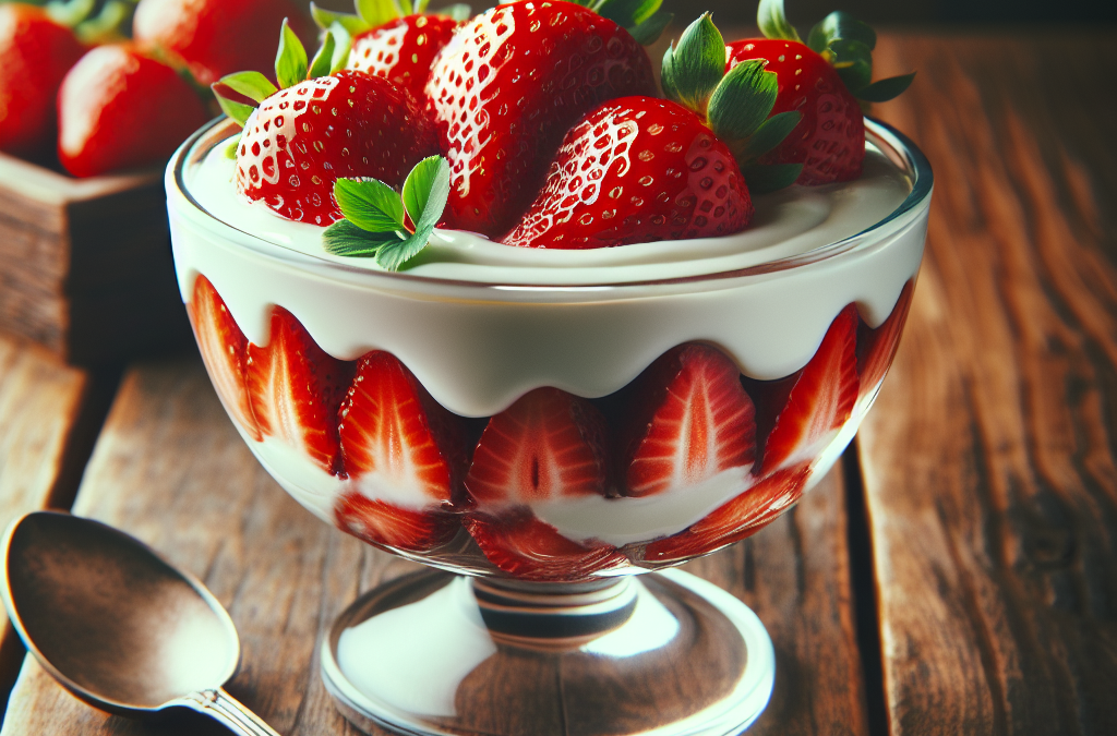 Fresas con crema