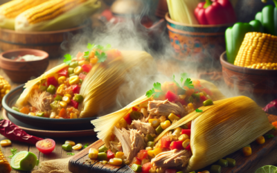 Tamales de Pollo con Verduras